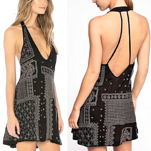 ✨️HP✨️ NWT! Free People Country Nights Embroidered Black Dress, Medium - Picture 2 of 10